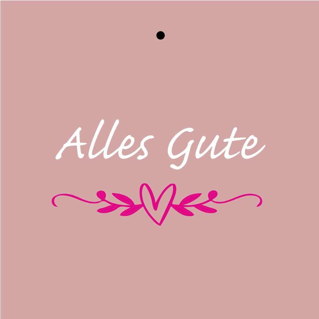 Card 7*7cm X20 Alles Gute