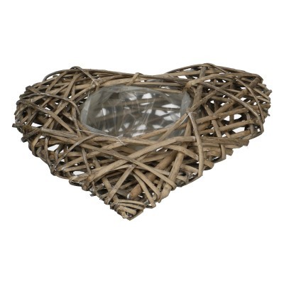 Basket Heart D34/12*10cm